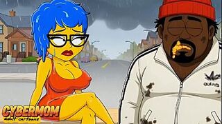 Wife Cheated on Her Spouse with a Ebony Man. Toon