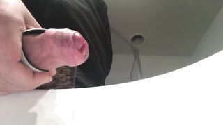 Electrostim Edging leads to huge spunk fountain