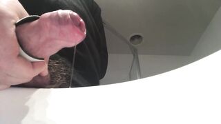 Electrostim Edging leads to huge spunk fountain