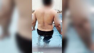 A Sexy Pair's Risky Pleasure in the Swimming Pool.