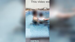 A Sexy Pair's Risky Pleasure in the Swimming Pool.