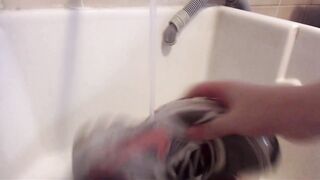 URBAN TRANSGRESSION: Nicoletta Cleans Her Dirtiest Sneakers in the Underground Bath