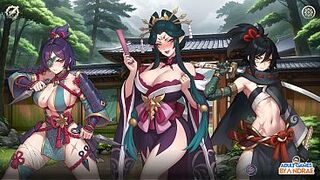 Harem Dream - Kinky Ninja Scroll Gameplay Part 1 - Entering the Hidden Village of Kagura
