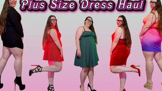 Thick big beautiful woman Tries on Dresses & Heels Curvy Plus Size Try-on Haul