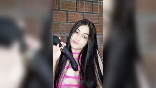 Rubbing the stepsister's clit and pussy until climax