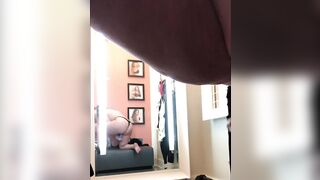 Large titty punk wench masturbates in public change room (another time)