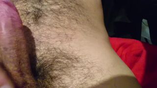 Rubbing my Ramrod I'm just waking up Close UP