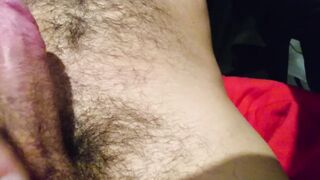 Rubbing my Ramrod I'm just waking up Close UP