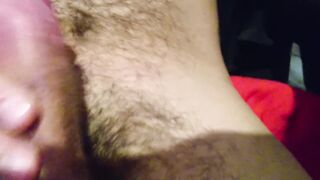 Rubbing my Ramrod I'm just waking up Close UP