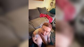 Redhead stepmom sucks step sons Monster Rod