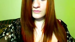 big beautiful woman with an corpulent excellent butt fingers her taut arsehole on webcam
