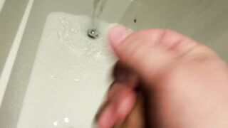 Wanking in a fresh shower....same result... ejaculation