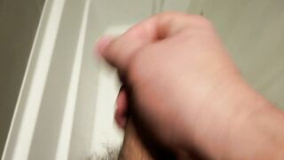 Wanking in a fresh shower....same result... ejaculation