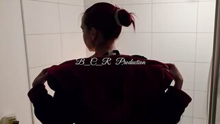 Forbidden Pleasant Longing in the Bubble Washroom