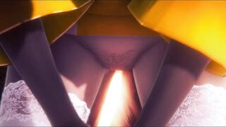 Aqua, the absolutely usefull goddes of squirt, i mean water, having great time with Darkness and Megumin