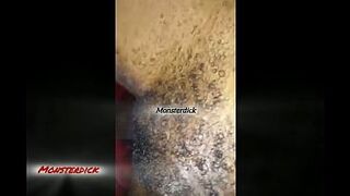 A large ebony shlong making a hawt Afro angel groan passionately
