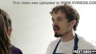 Maid Alison Rey Flirts With Rich Customer Will Pounder In Front Of Her Spouse