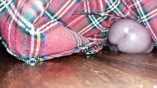 Hawt Crossdresser In Plaid Petticoat Humps The Floor Until There Is No Greater quantity Cum