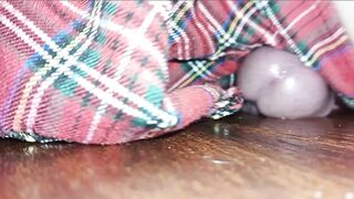 Hawt Crossdresser In Plaid Petticoat Humps The Floor Until There Is No Greater quantity Cum