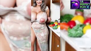 mother I'd like to fuck ia sexy floozy top brunette hair porn generated by ia