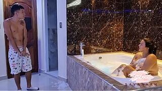 Pair Having Sex in the Jacuzzi in Corporalist Bedroom - Savannah Watson