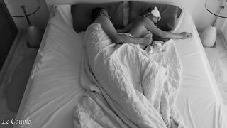 Real amateur pair's private sex was recorded at night time - biggest ejaculation into her throat and face