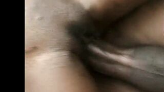 Slender ebony teen gets her cunt and booty pounded by a biggest penis