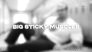 Sticky Muscle Chaps Day 64 Preview, AI-Generated Muscle Boyz, Large Jocks, Large Cum Loads