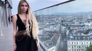 PUBLIC RISKY SEX SHOWING TWAT IN THE EDUCATE AND LASTLY CREAMPIE IN PETITE SNATCH