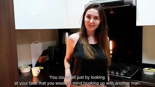 POV: Stepmom Gives Me a Secret Kitchen Oral-job After Staring at My Jock Beneath the Table