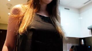 POV: Stepmom Gives Me a Secret Kitchen Oral-job After Staring at My Jock Beneath the Table