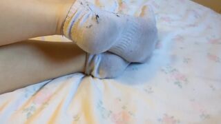 hawt little indecent white ankle socks