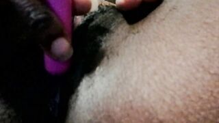 Black close up vagina contraction climax