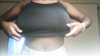 Kenyan girlfriend Boob/Teat play
