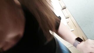 Hardware Shop Public Blow Job - That guy Cums Fast! 4K