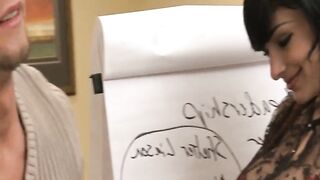 Cougar Works Scene three: Brunette hair mother I'd like to fuck with Large Titties Ends Class with a Bang with Her Student
