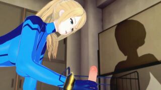 CG Anime Samus Titfuck