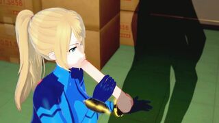 CG Anime Samus Titfuck
