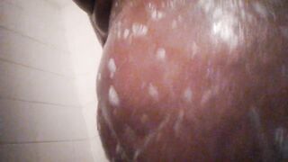 Soap oozing down Booty