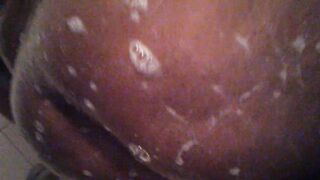 Soap oozing down Booty