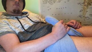Biggest Schlong Bulge, Boxers Stroking! (Sex toy Fake Large Dong Dream)