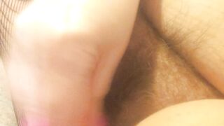 Shaggy Very Amateur Homemade Toy Void urine in Fishnets
