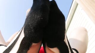 Perspired smelly socks