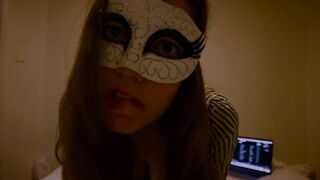 Teen Solo Undress Tease - Jumping Around on the Daybed During the time that Home Alone