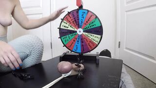That babe Inserts a 30cm Probe All the Way Into His Strong Dong - Playing S&M Roulette