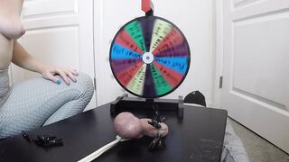That babe Inserts a 30cm Probe All the Way Into His Strong Dong - Playing S&M Roulette