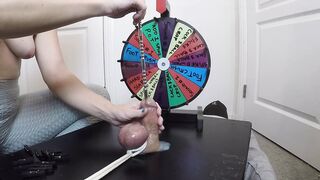 That babe Inserts a 30cm Probe All the Way Into His Strong Dong - Playing S&M Roulette