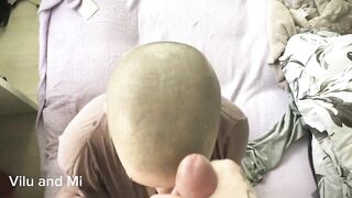 Spit and Cum on Vilu Vidish's Hair