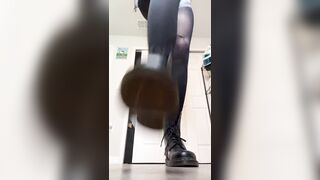 Stomping Hard in Boots Size 16 Feet