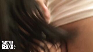 Italian Older Brunette hair Screws Hard and Gets Creampie